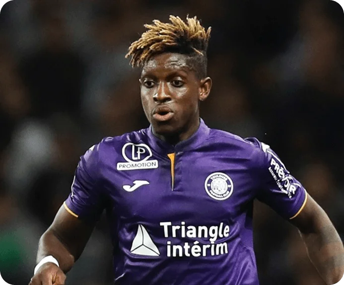 François Moubandje sous le maillot du Toulouse FC